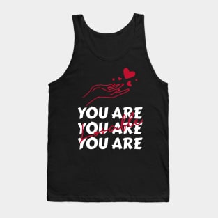 You are lovable red heart Tank Top